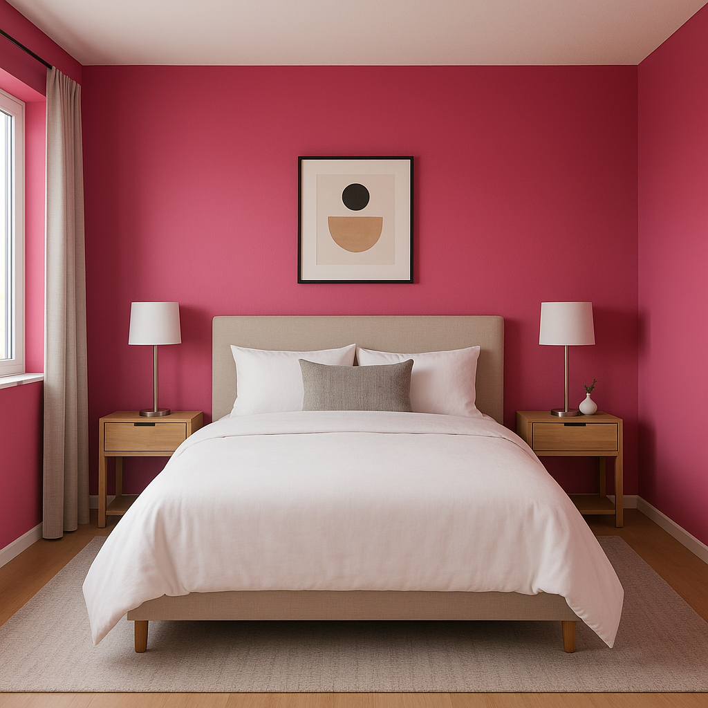 Sherwin-Williams Exuberant Pink (SW 6840): A Bold and Playful Statement Color.