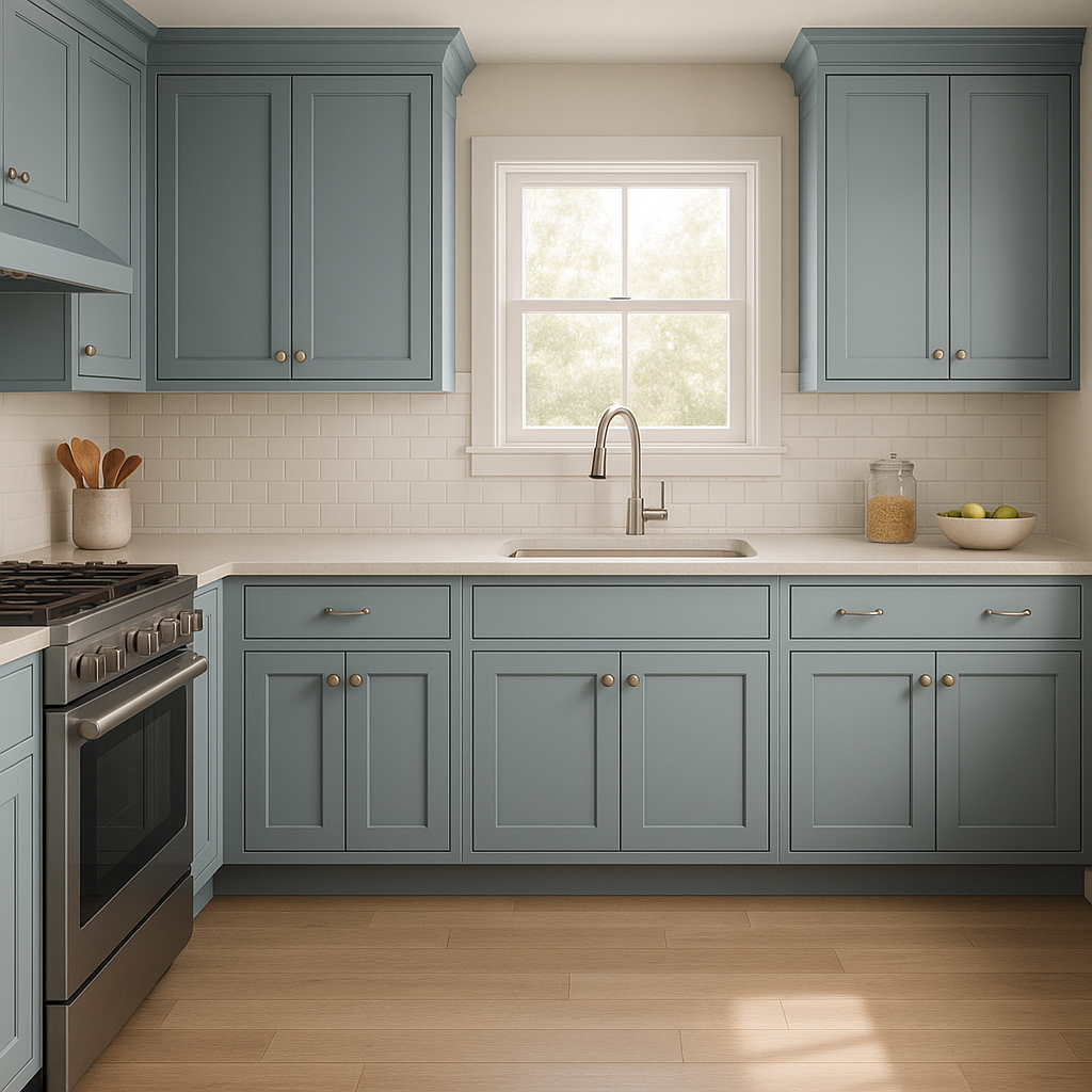 Sherwin-Williams Faded Flaxflower (SW 9146): A Soothing Blue with Versatile Elegance.