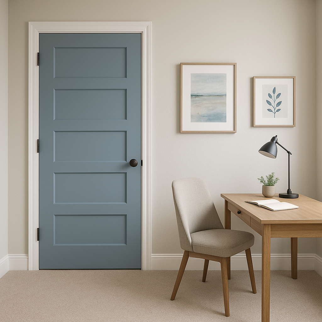 Sherwin-Williams Faded Flaxflower (SW 9146): A Soothing Blue with Versatile Elegance.