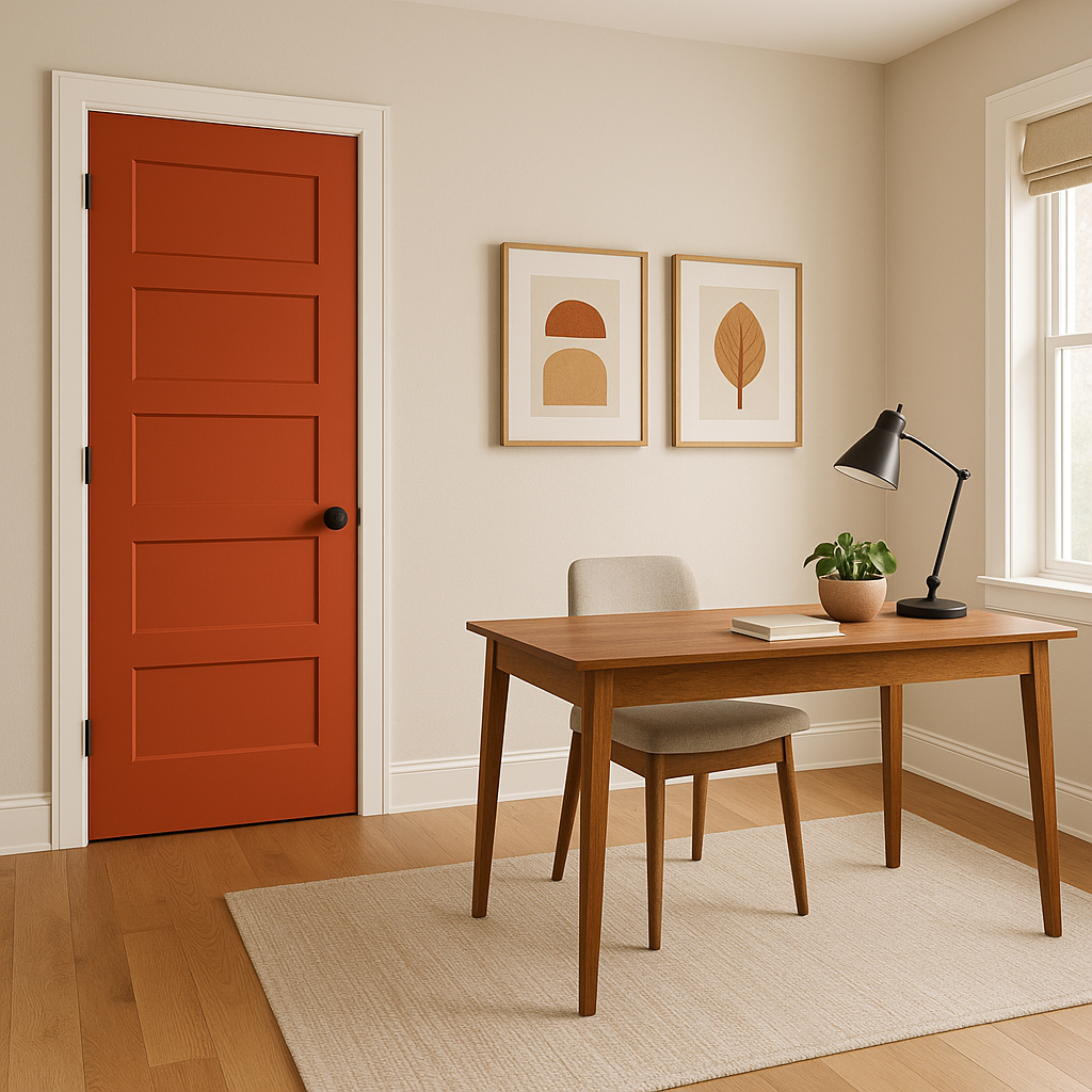 Sherwin-Williams Hearty Orange (SW 6622): A Vibrant and Energetic Hue.