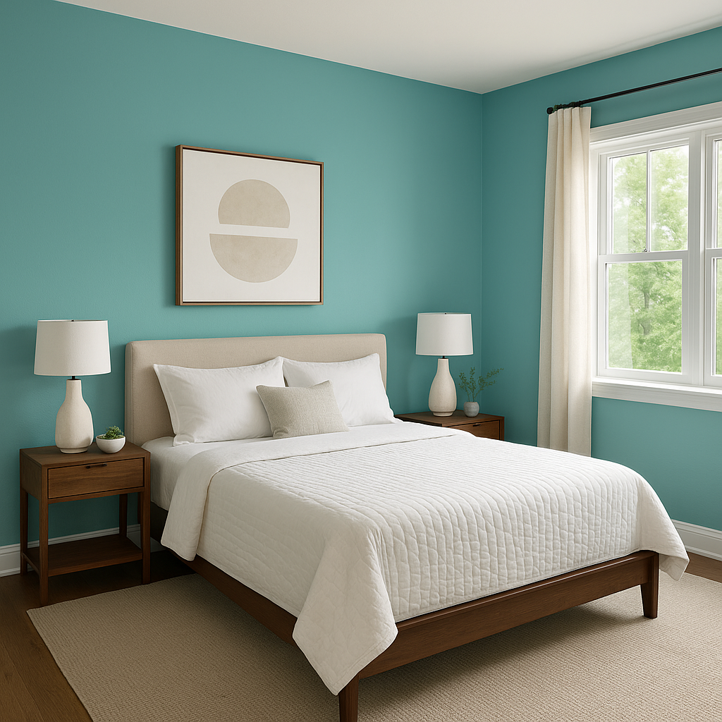 Sherwin-Williams Holiday Turquoise (0075): A Vibrant Escape for Your Space.