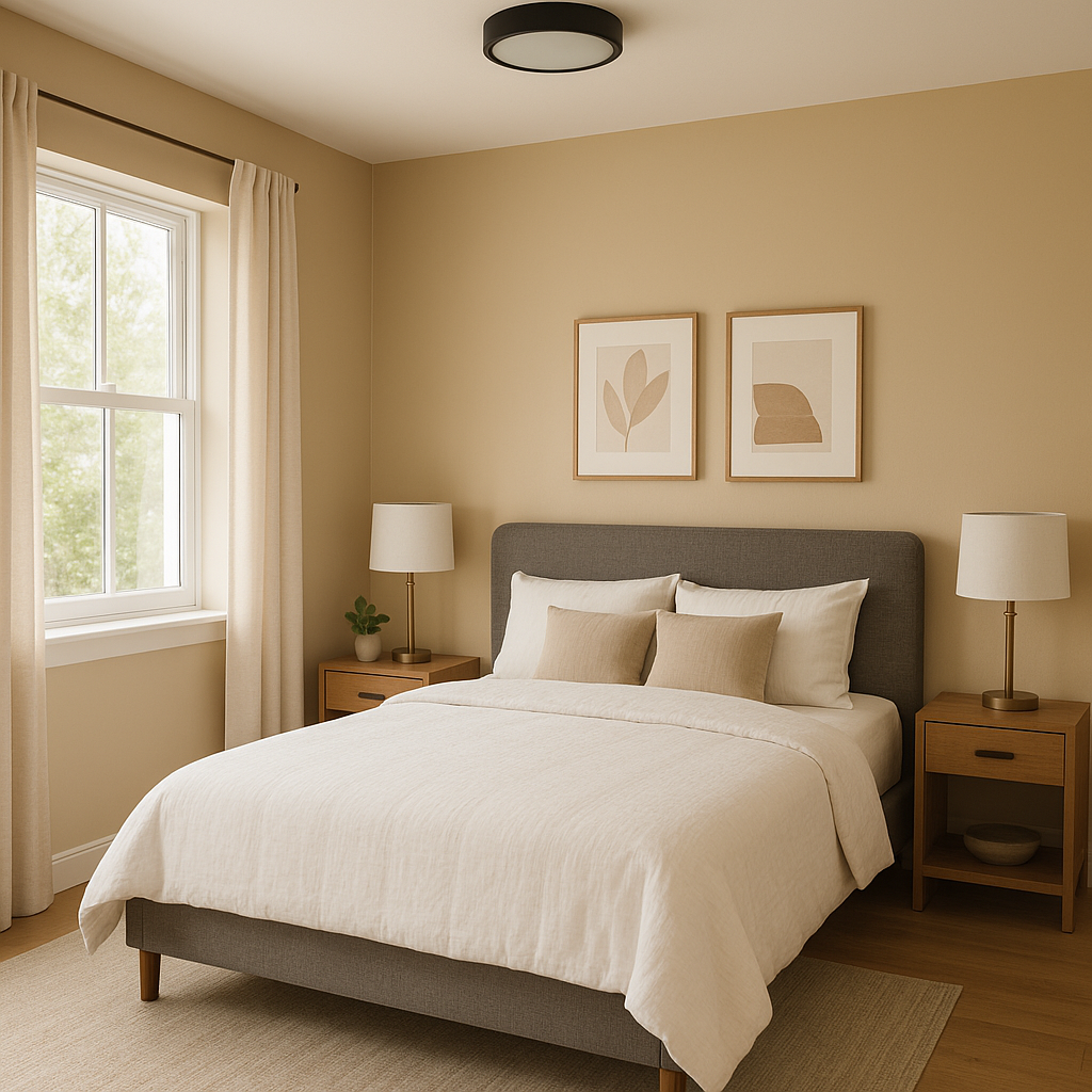 Sherwin-Williams Interactive Cream (SW 6113): A Versatile Neutral with Warm Undertones.
