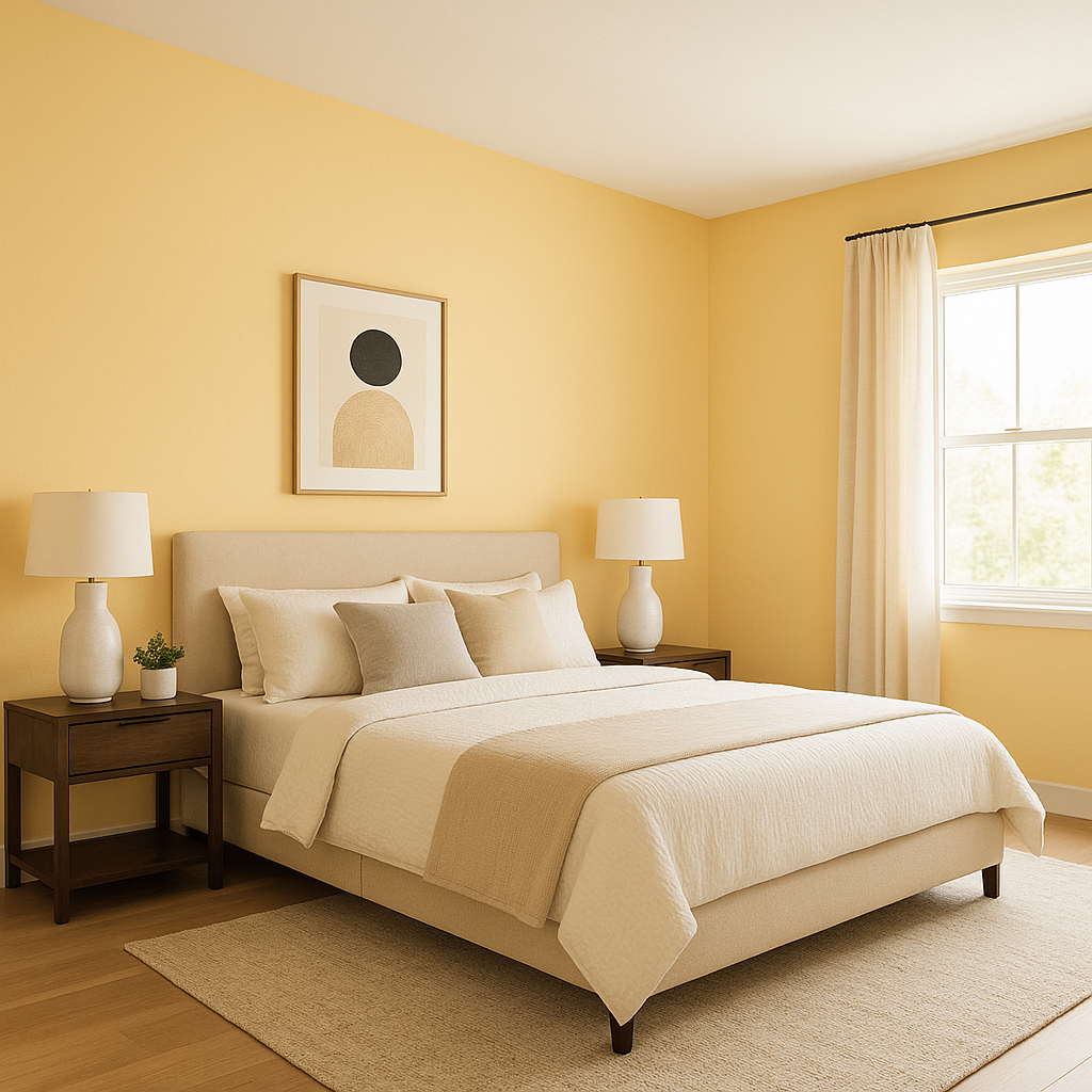 Sherwin-Williams La Luna Amarilla (9016): A Radiant Embrace of Warm Elegance.