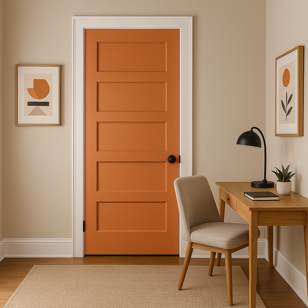Sherwin-Williams Outgoing Orange (SW 6641): A Vibrant Burst of Energy.