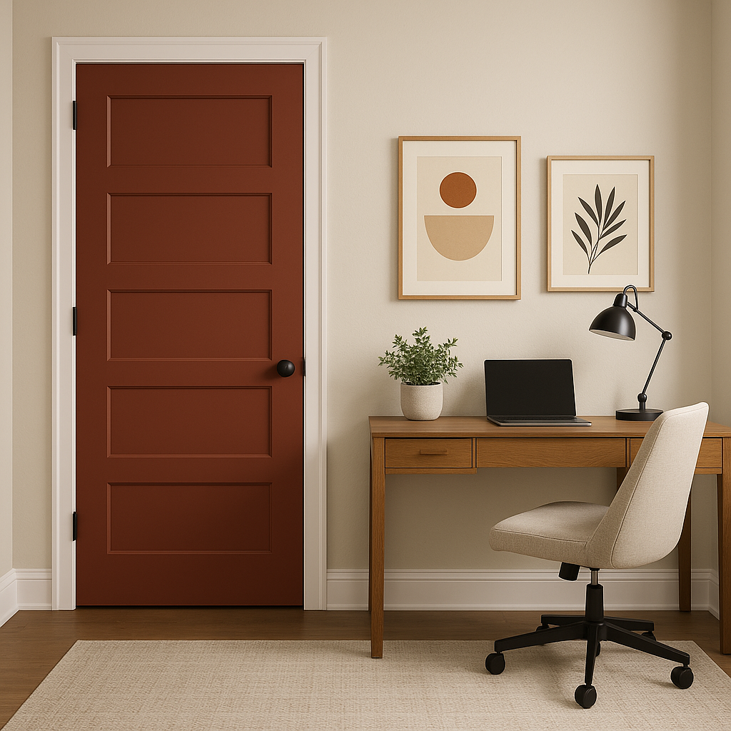 Sherwin-Williams Sierra Redwood (7598): A Bold, Earthy Hue for Timeless Interiors.