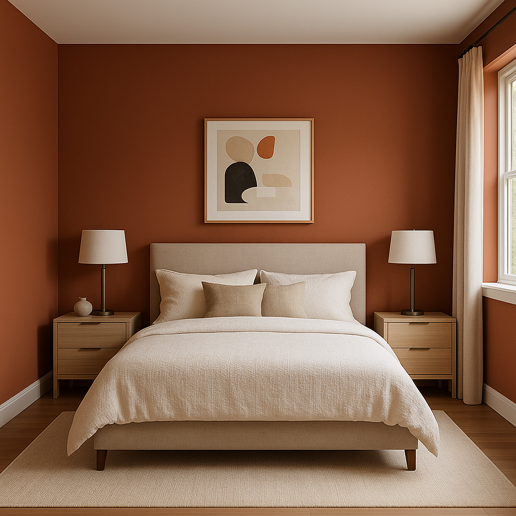 Sherwin-Williams Sierra Redwood (7598): A Bold, Earthy Hue for Timeless Interiors.