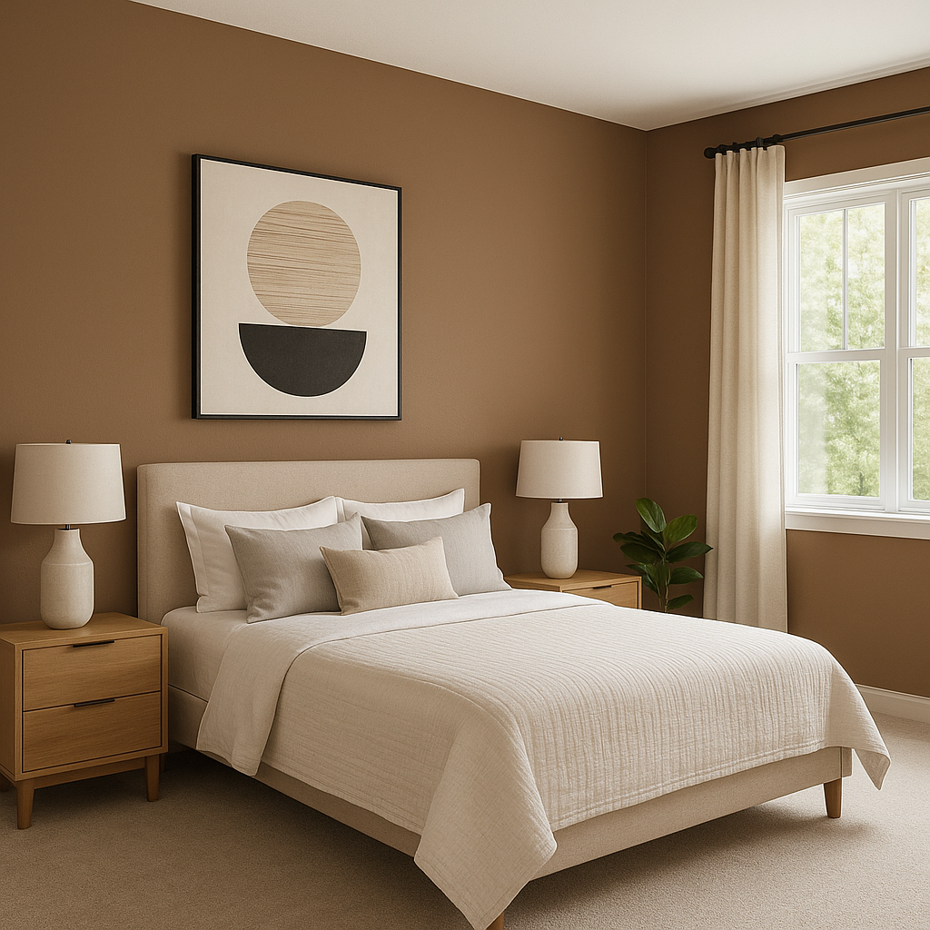 Sherwin-Williams Tanbark (SW 6061): A Warm, Earthy Neutral.