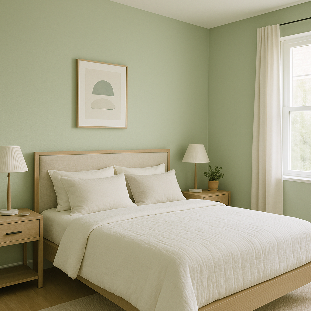 Sherwin-Williams Topiary Tint (SW 6449): A Serene Green for Elevated Spaces.