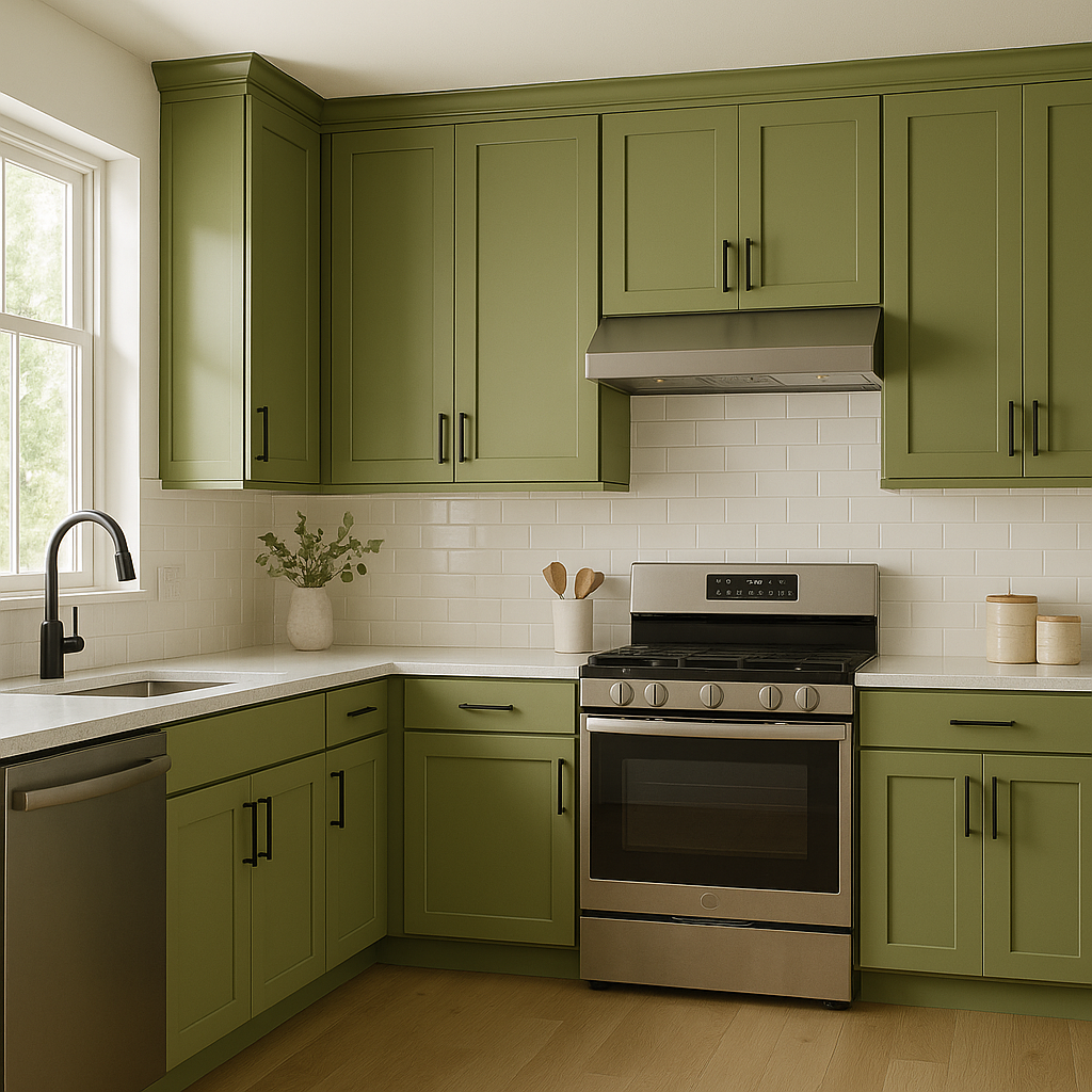 Sherwin-Williams Verdant (SW 6713): A Rich and Grounded Green.