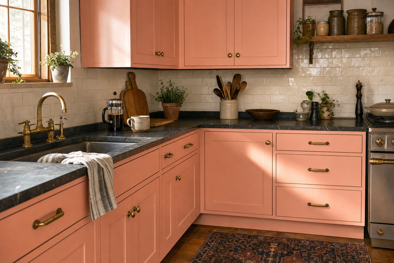 Newborn by Benjamin Moore on cabinets
