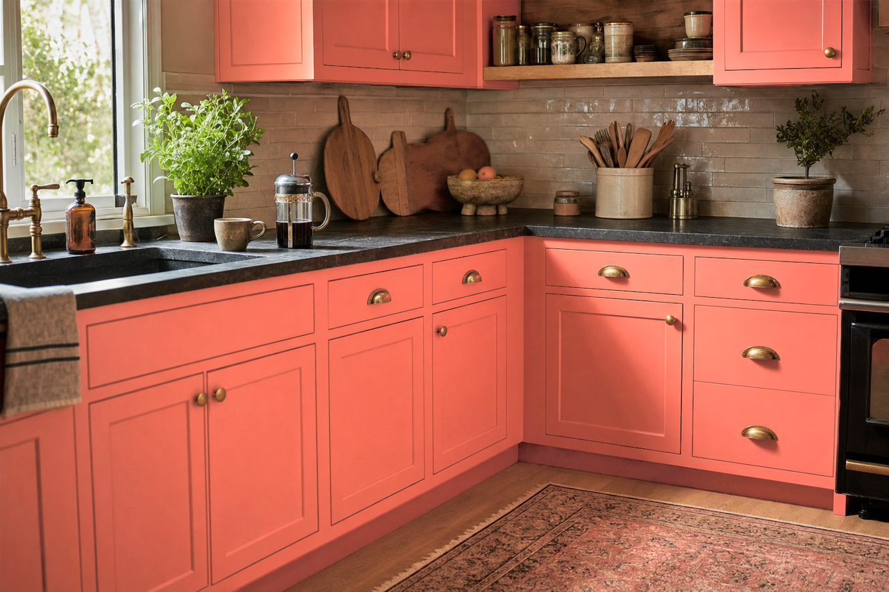Tucson by Benjamin Moore on cabinets