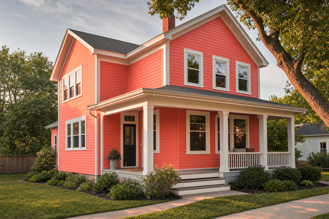 Picante by Benjamin Moore on exterior