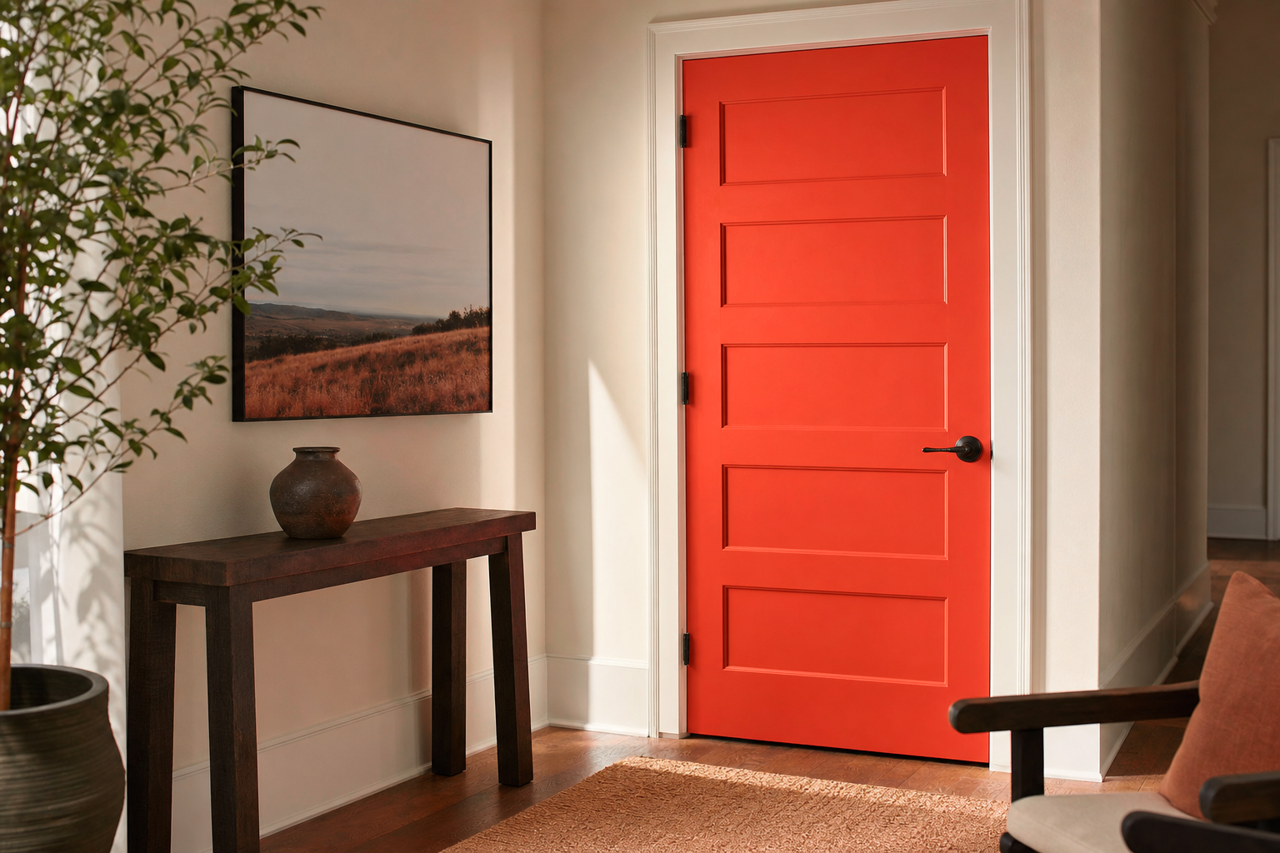 Piñata by Benjamin Moore on interior-doors