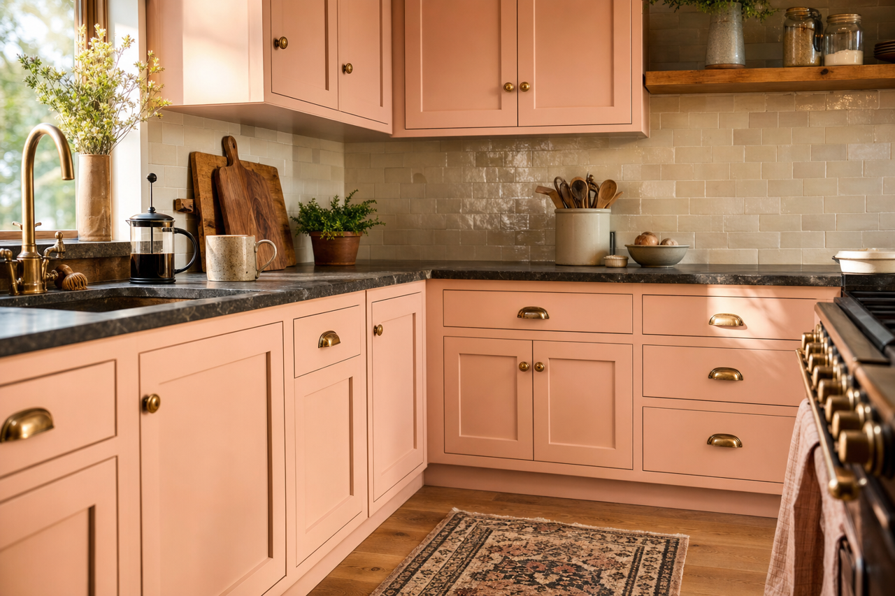 Pale by Benjamin Moore on cabinets