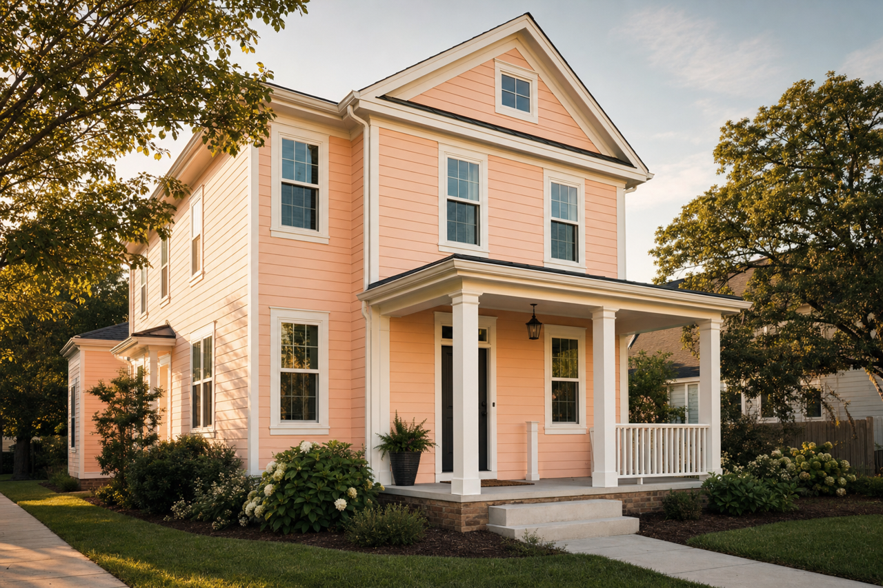 Pale by Benjamin Moore on exterior