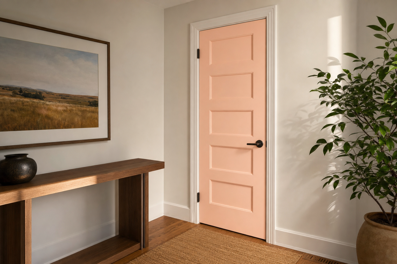 Pale by Benjamin Moore on interior-doors