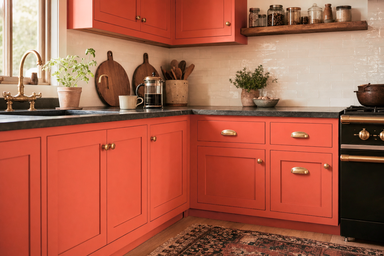 Soft by Benjamin Moore on cabinets
