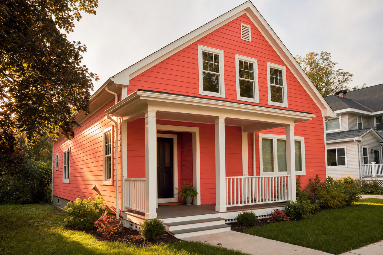 Soft by Benjamin Moore on exterior