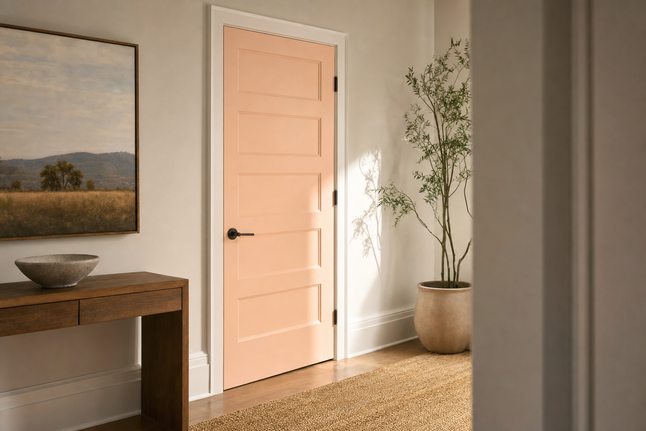 Soft Shell by Benjamin Moore on interior-doors