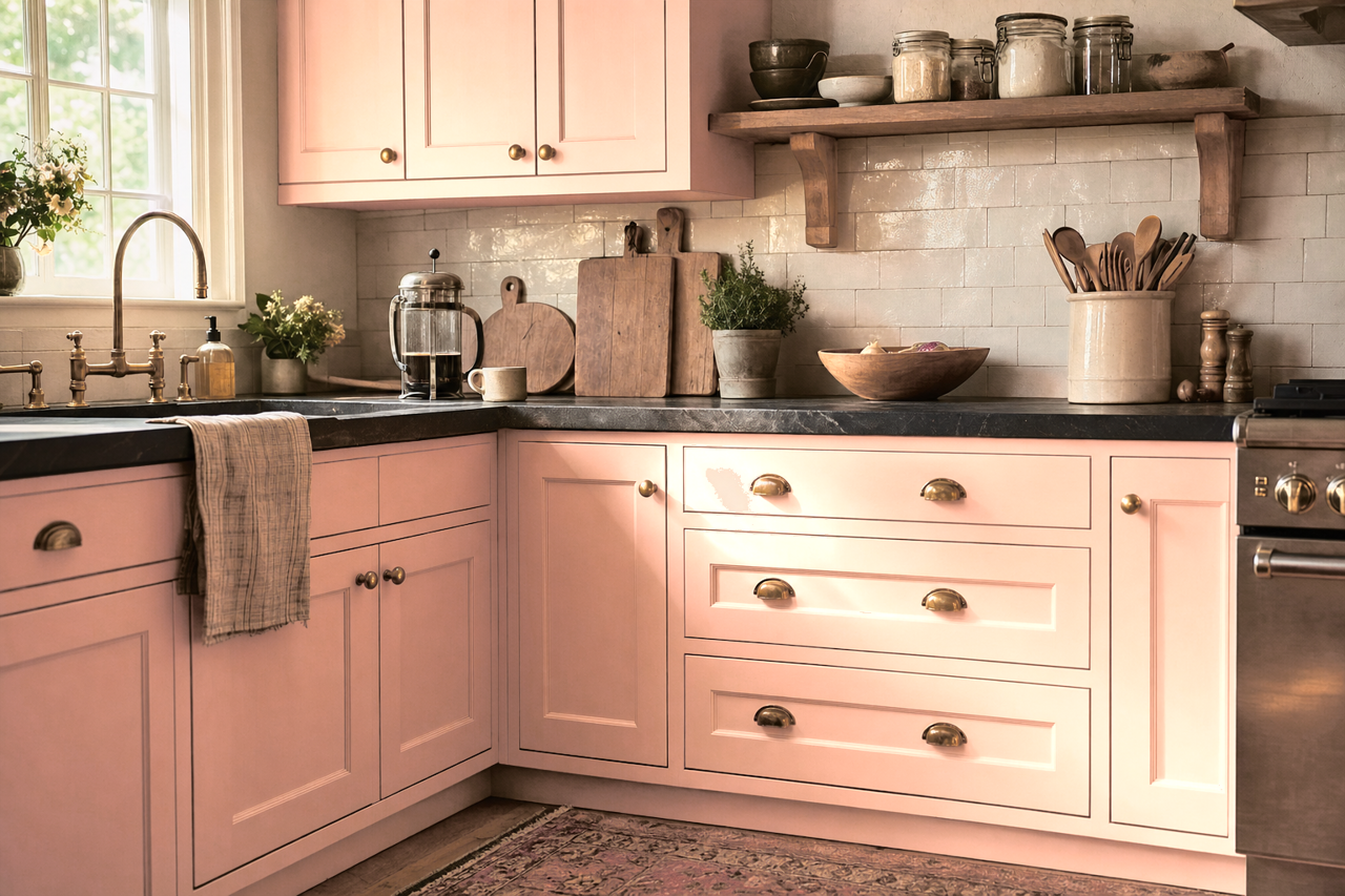 Phoenix by Benjamin Moore on cabinets