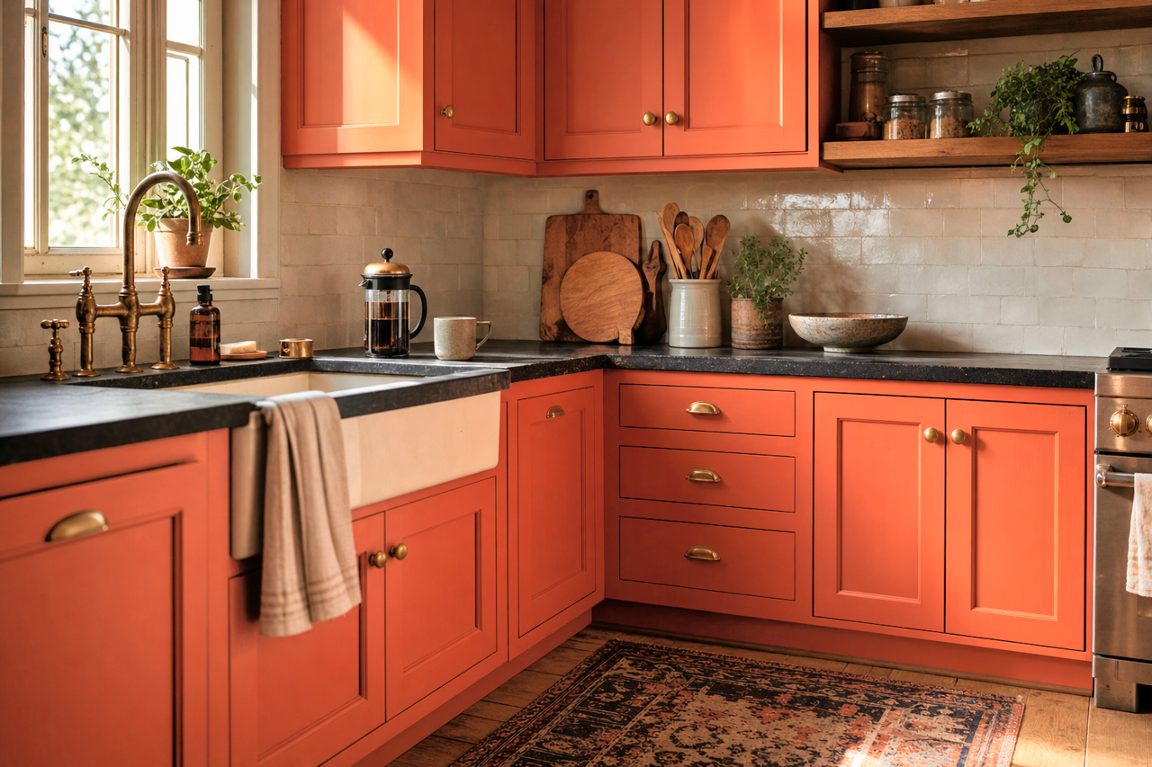 Jupiter by Benjamin Moore on cabinets