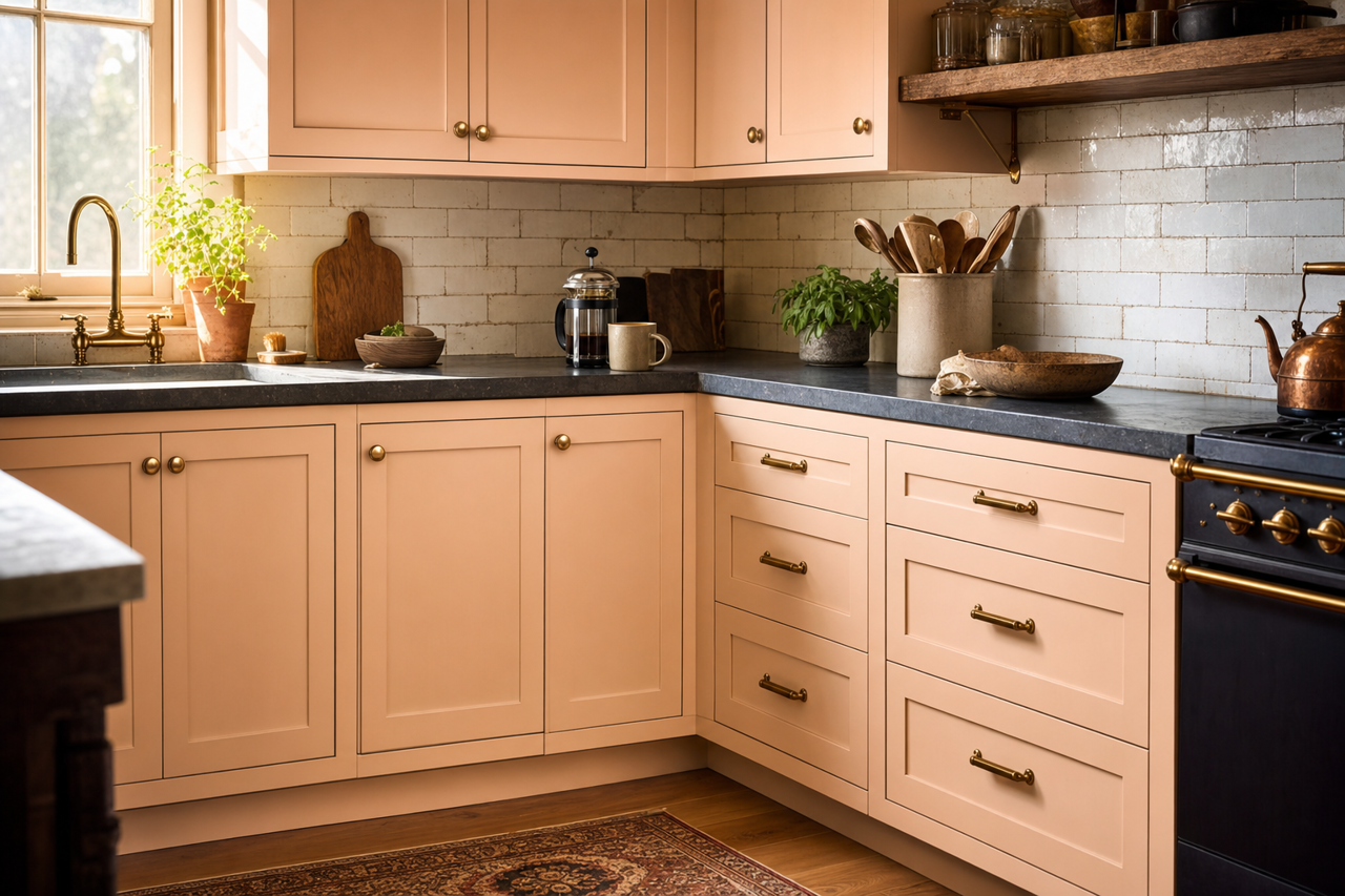 Heirloom by Benjamin Moore on cabinets