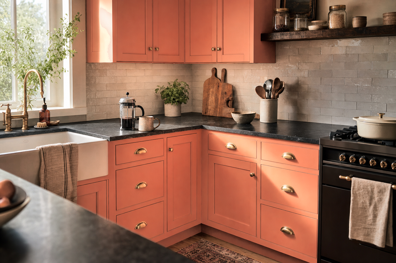 San by Benjamin Moore on cabinets