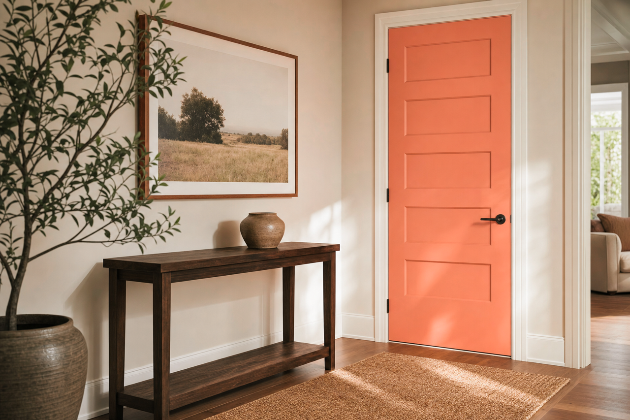 San by Benjamin Moore on interior-doors