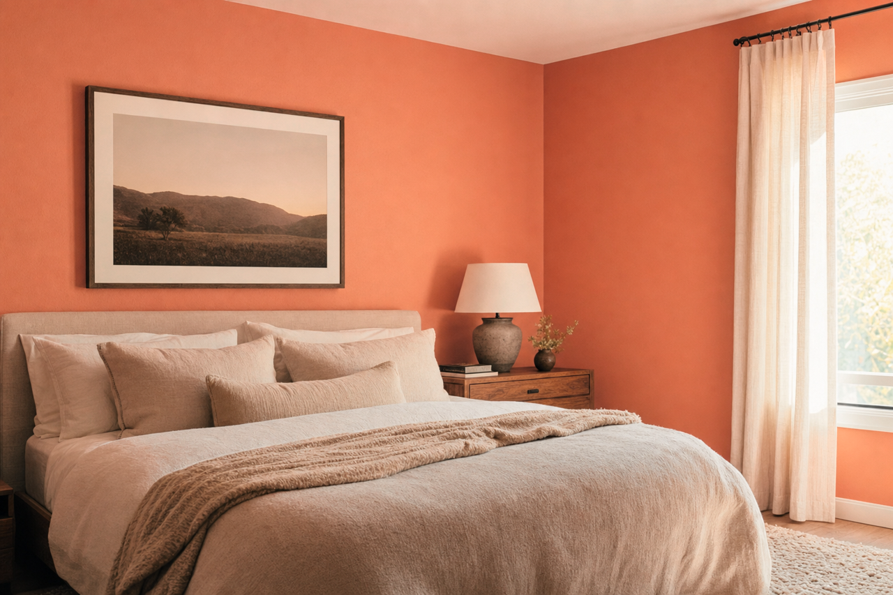 San by Benjamin Moore on interiors