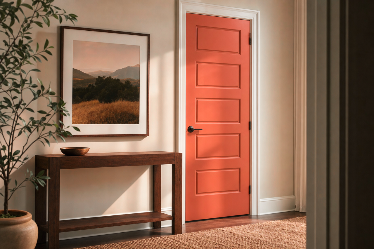 Rich by Benjamin Moore on interior-doors