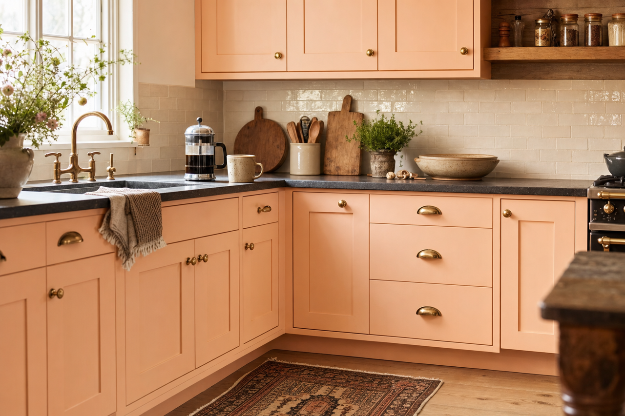 Fruited by Benjamin Moore on cabinets