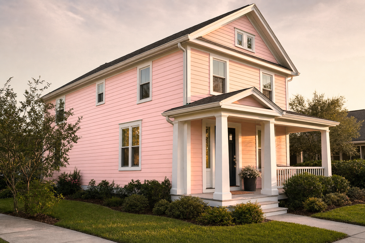 August by Benjamin Moore on exterior