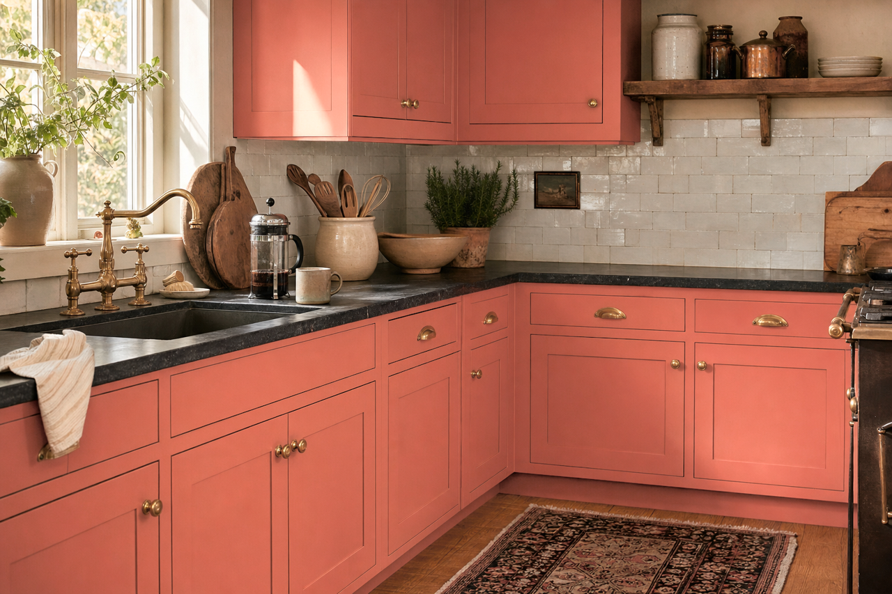 Golden by Benjamin Moore on cabinets