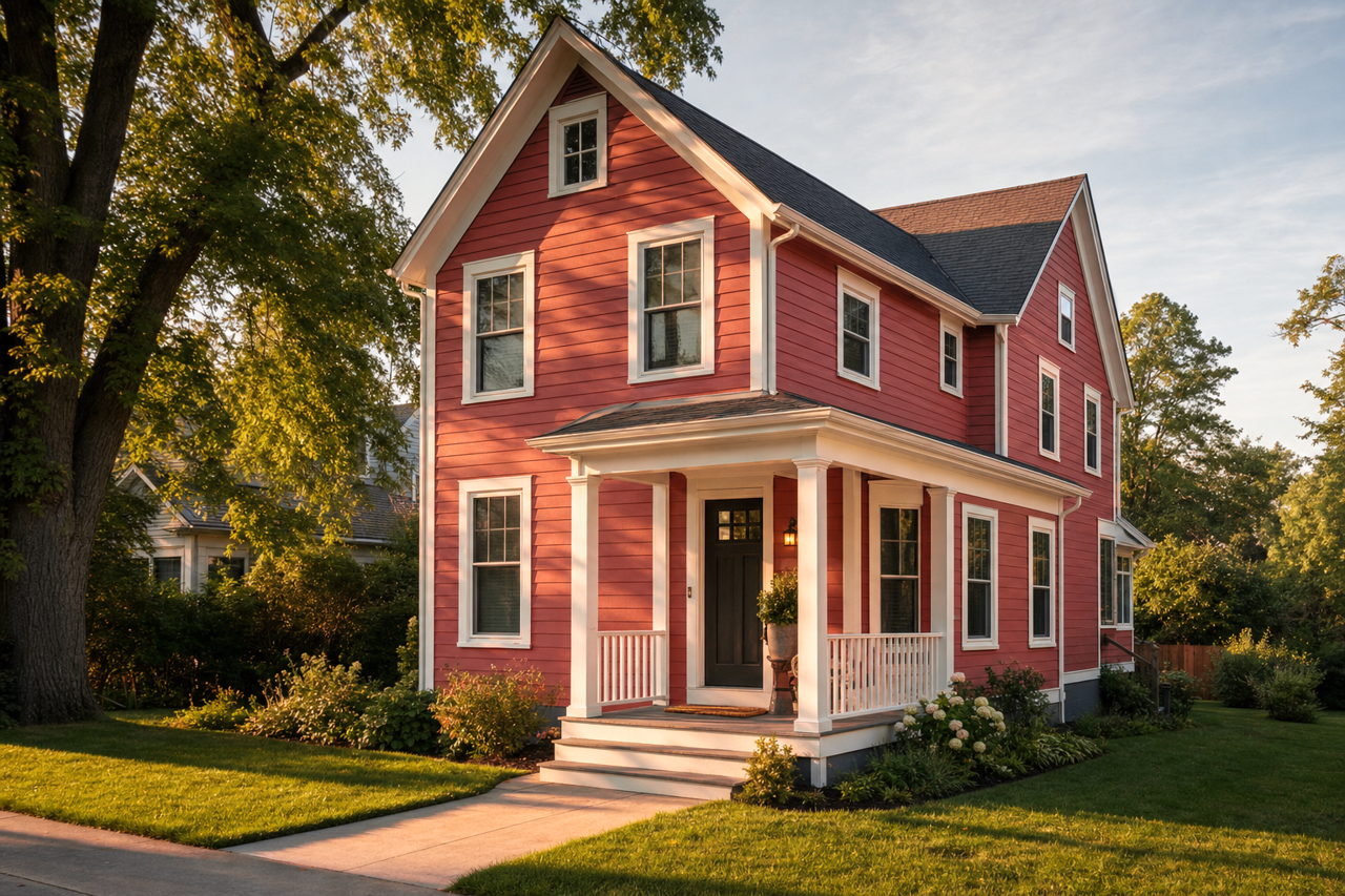 Spiced by Benjamin Moore on exterior