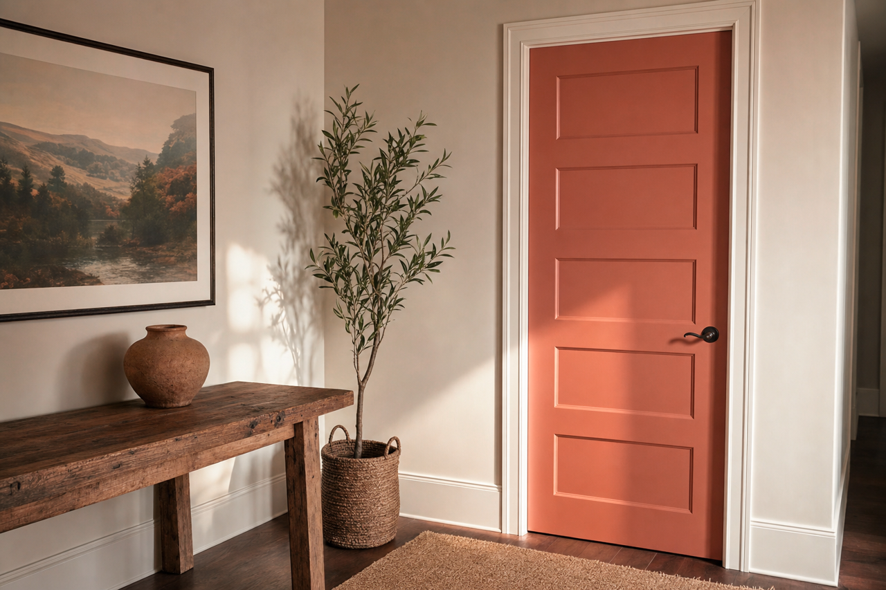 Spoonful by Benjamin Moore on interior-doors