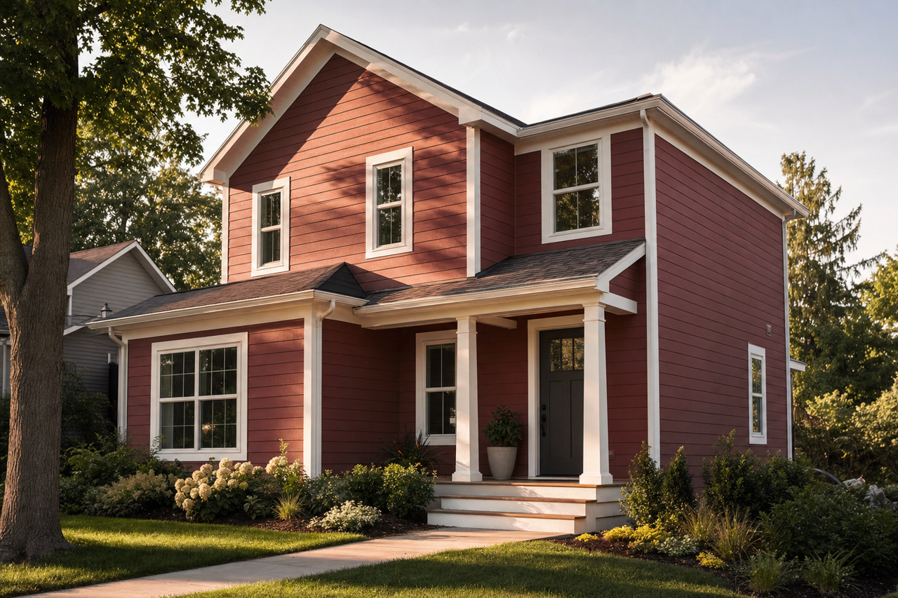 Burnt by Benjamin Moore on exterior