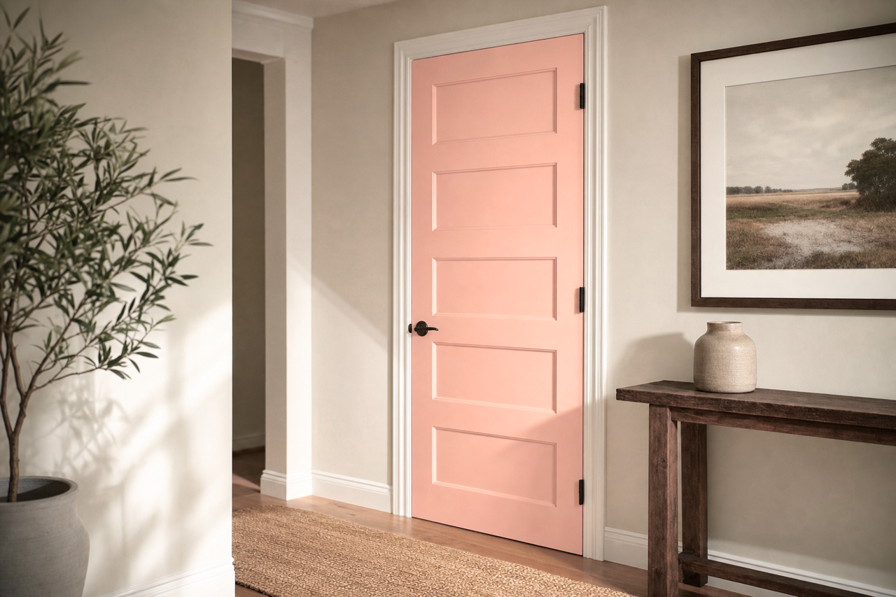 Romantica by Benjamin Moore on interior-doors