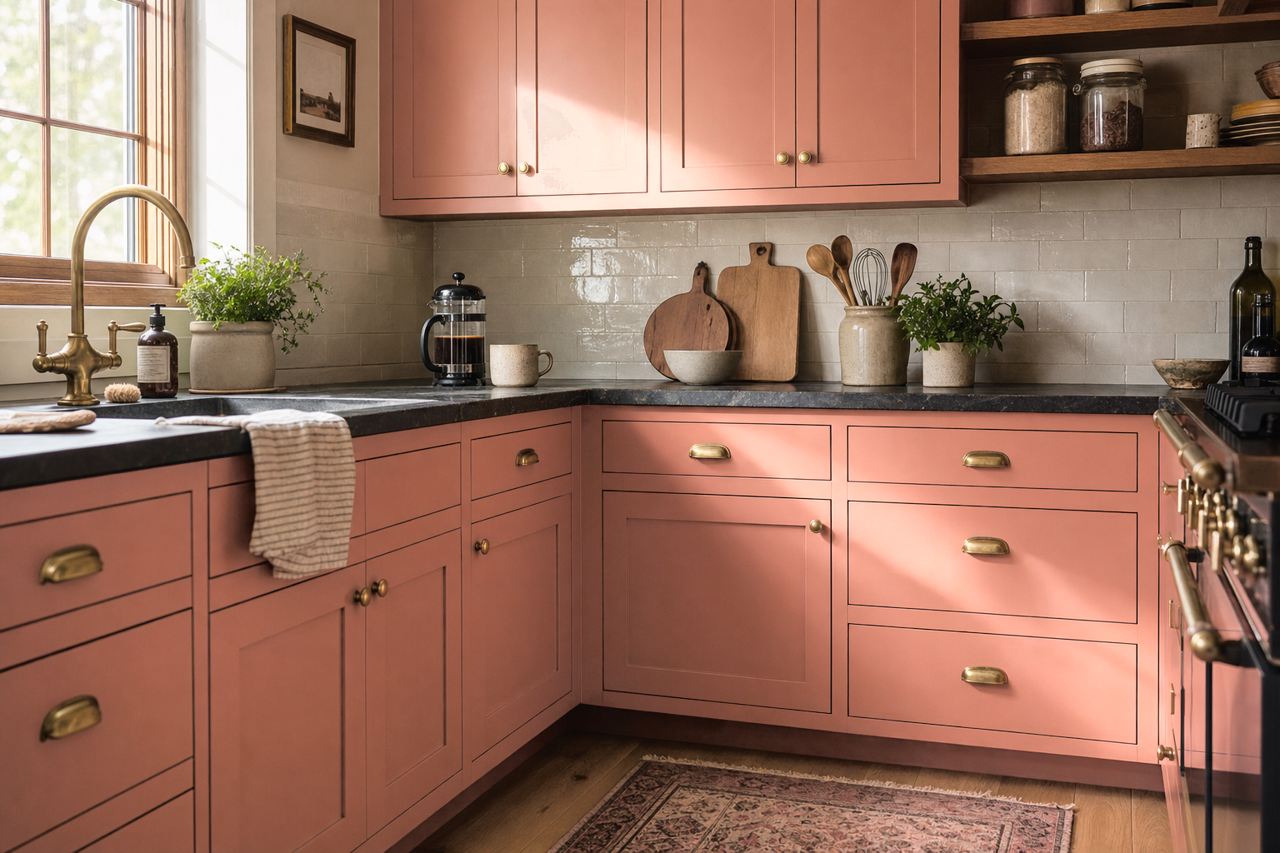 Savannah by Benjamin Moore on cabinets