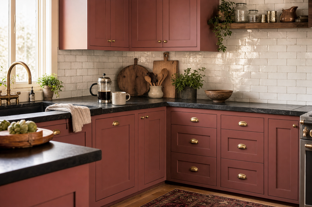 Twilight by Benjamin Moore on cabinets