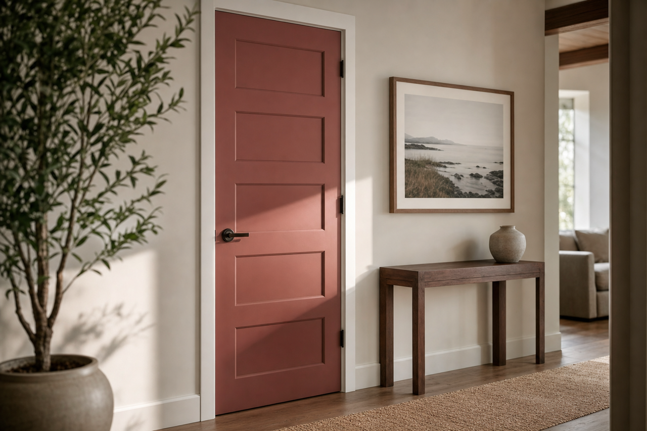 Twilight by Benjamin Moore on interior-doors