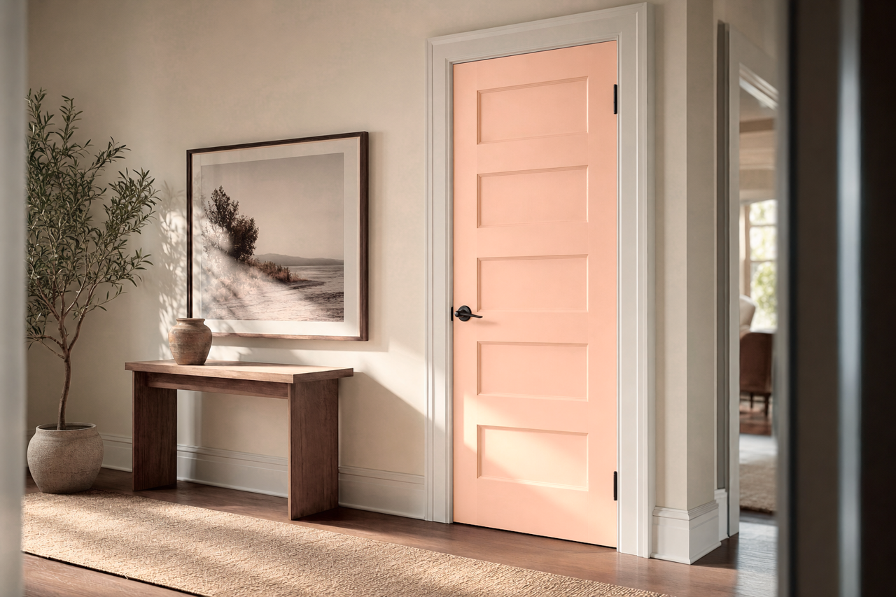 Conch Shell by Benjamin Moore on interior-doors