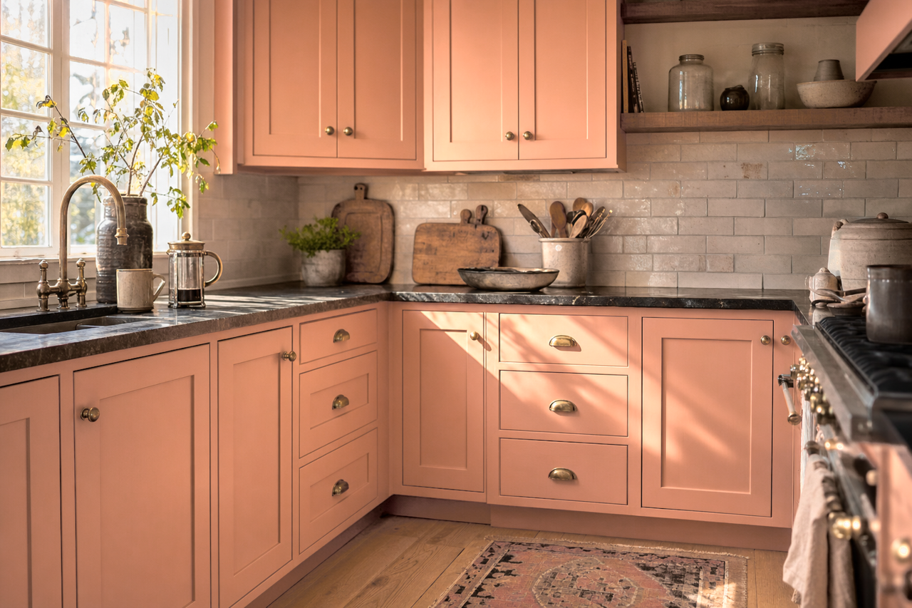 Farmer's by Benjamin Moore on cabinets