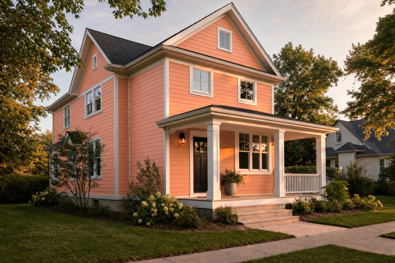Pumpkin by Benjamin Moore on exterior