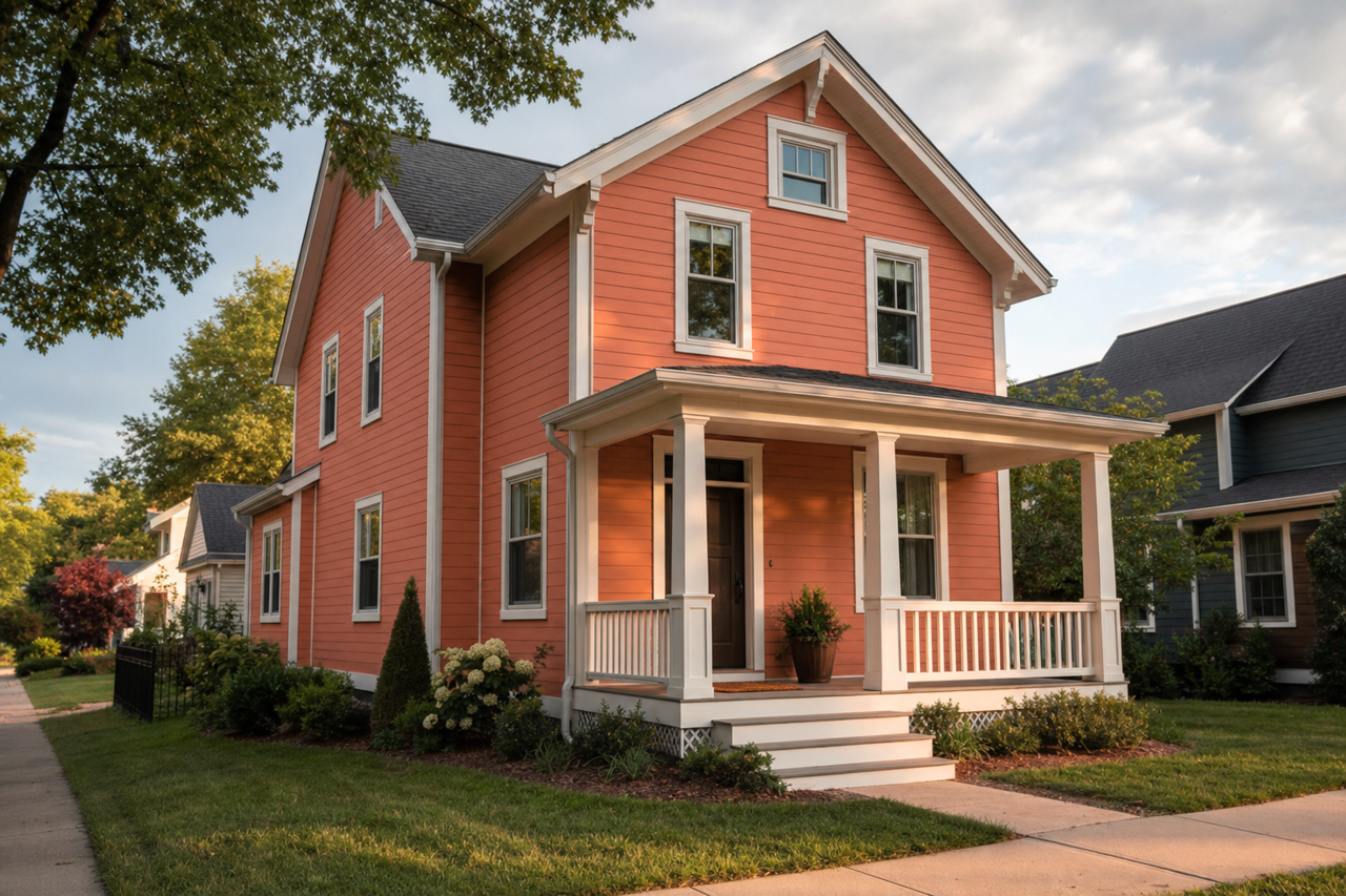 Montana Agate by Benjamin Moore on exterior