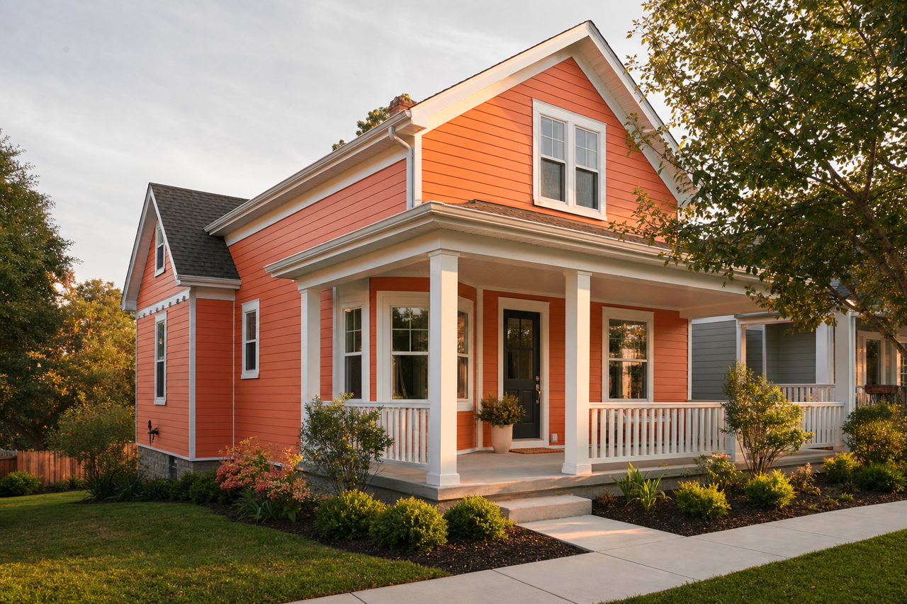 Topaz by Benjamin Moore on exterior