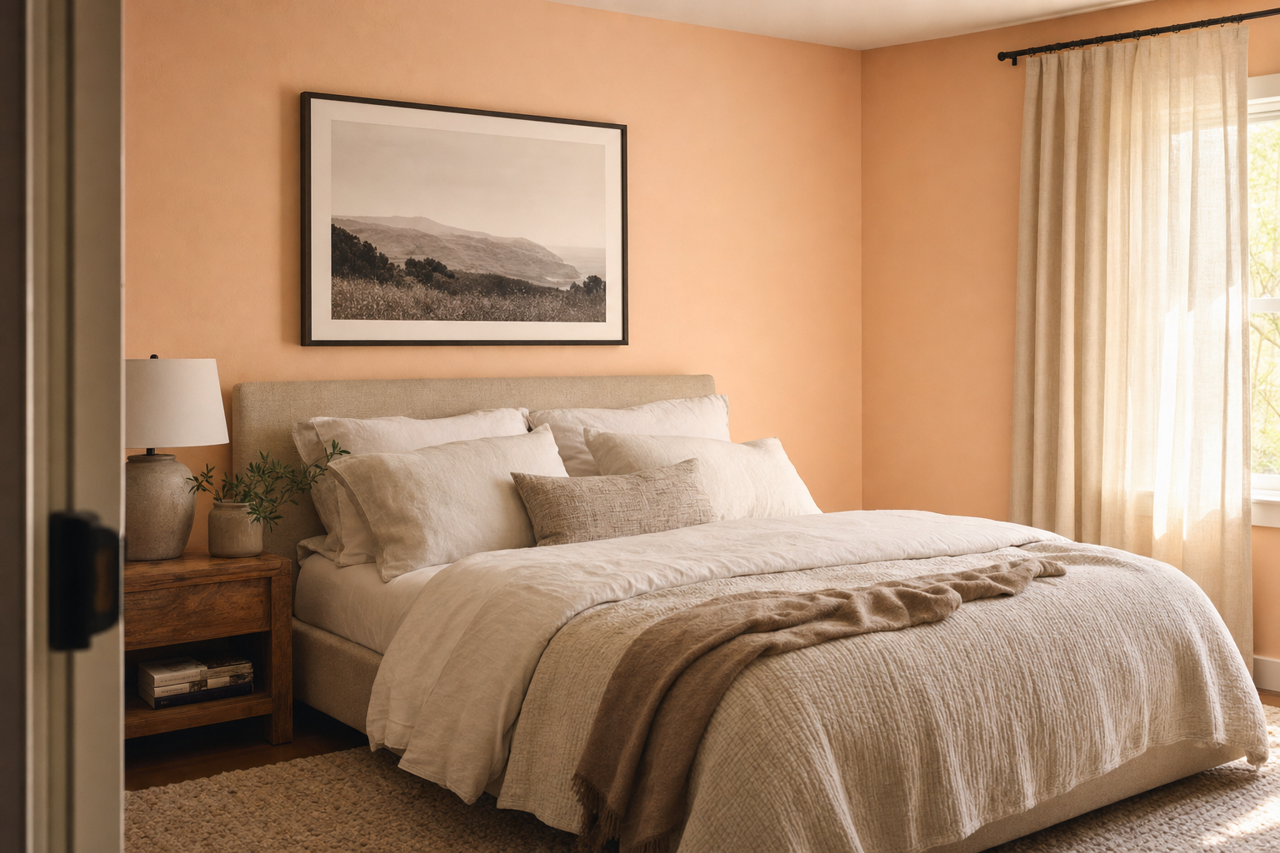 Cameo Rose by Benjamin Moore on interiors