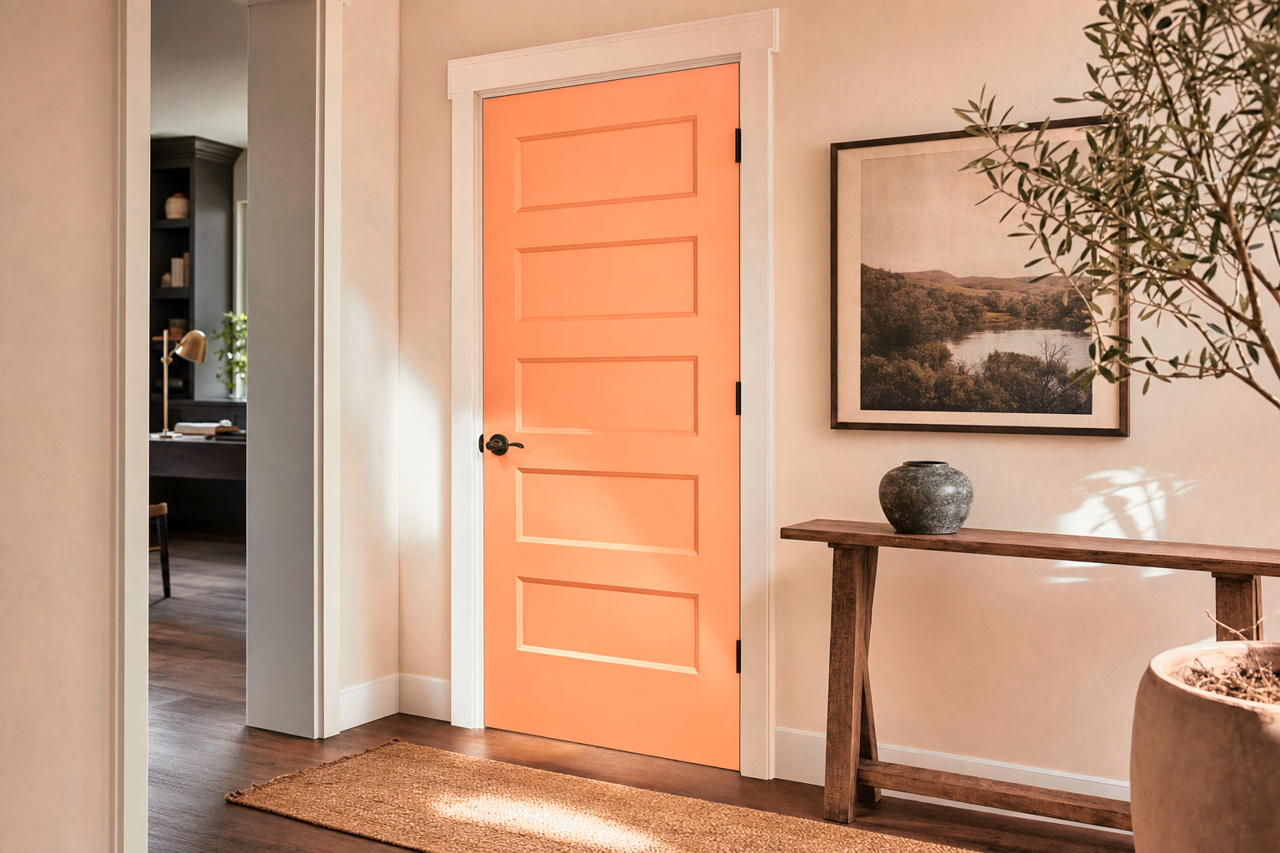 Sausalito by Benjamin Moore on interior-doors