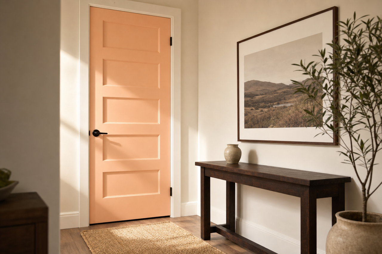 Daylily by Benjamin Moore on interior-doors