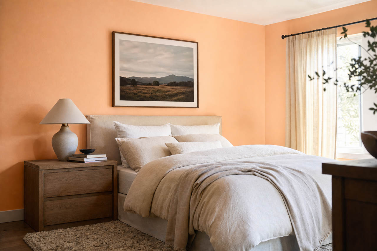 Daylily by Benjamin Moore on interiors