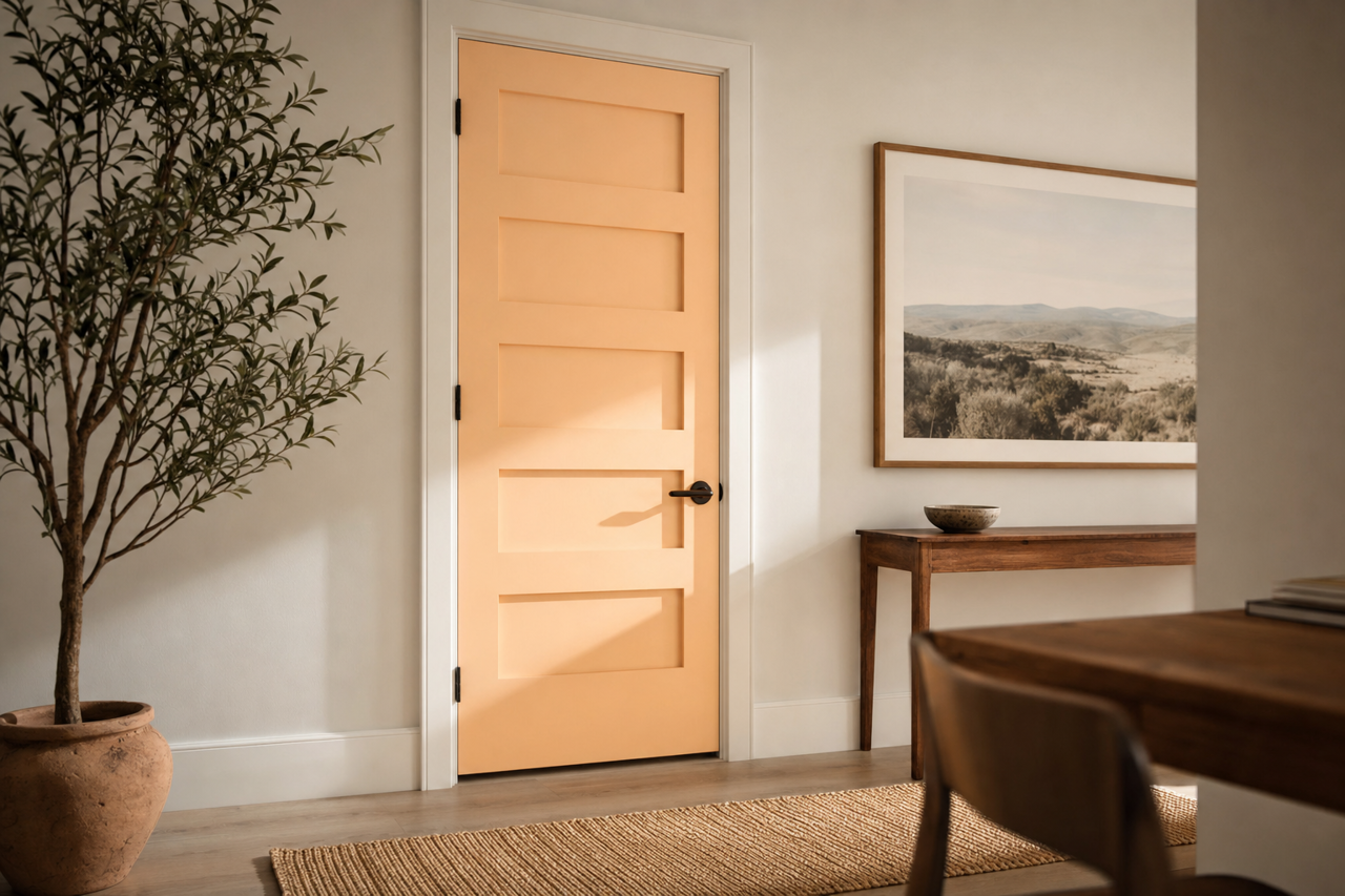 Juno by Benjamin Moore on interior-doors